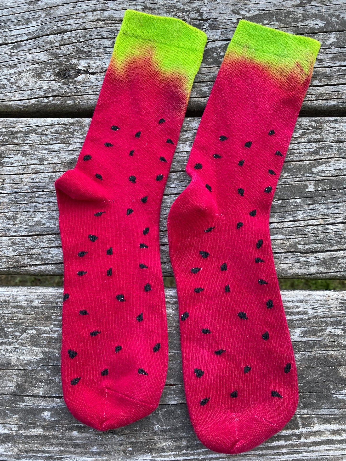 Adult watermelon crazy socks