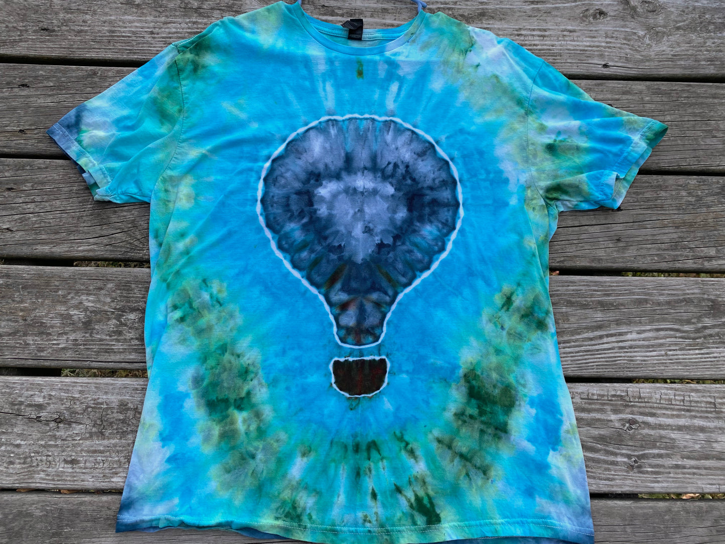 XL unisex Gildan Softstyle T-shirt Hot Air Balloon Blues
