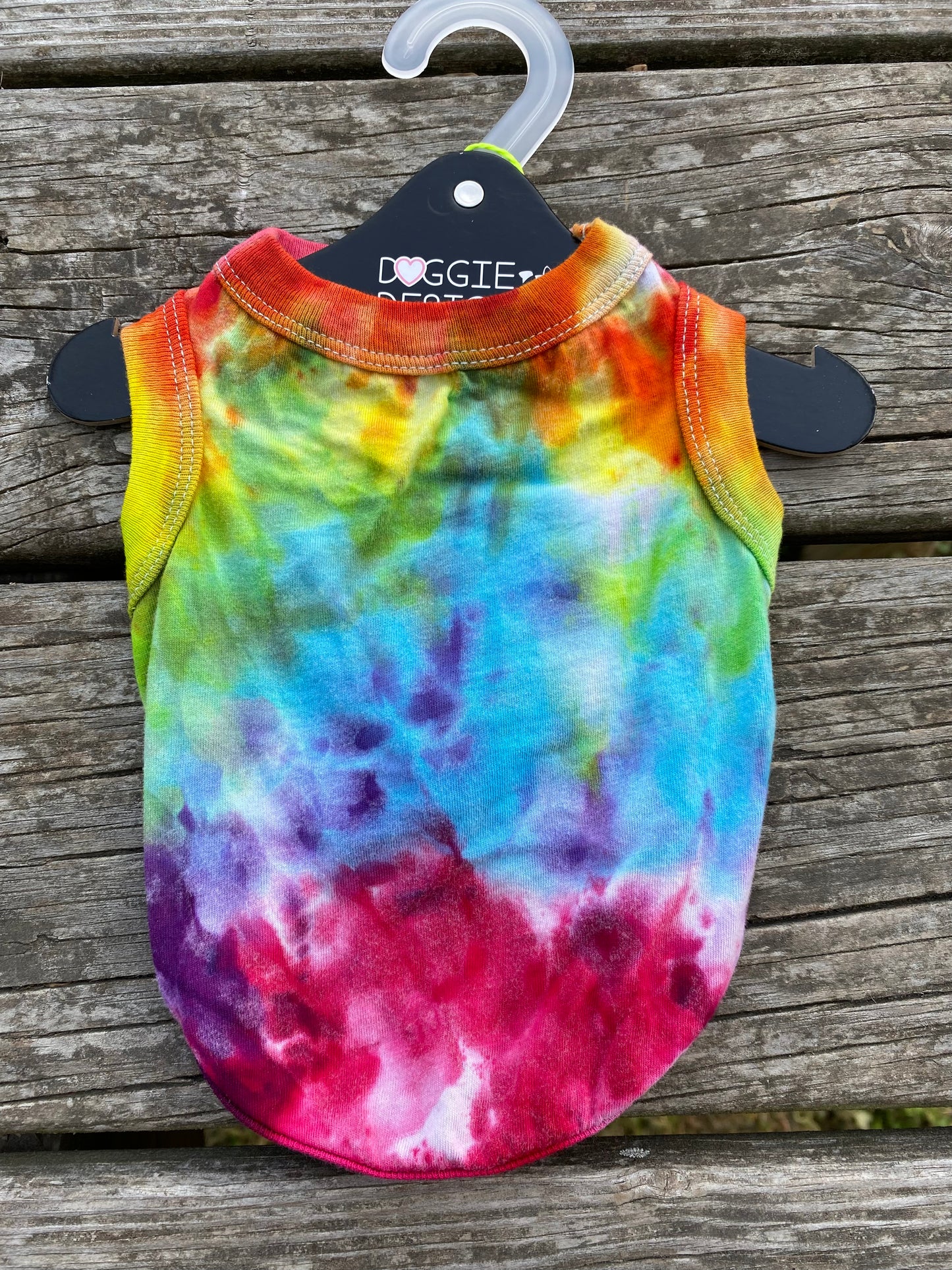 Small dog shirt doggie design rainbow