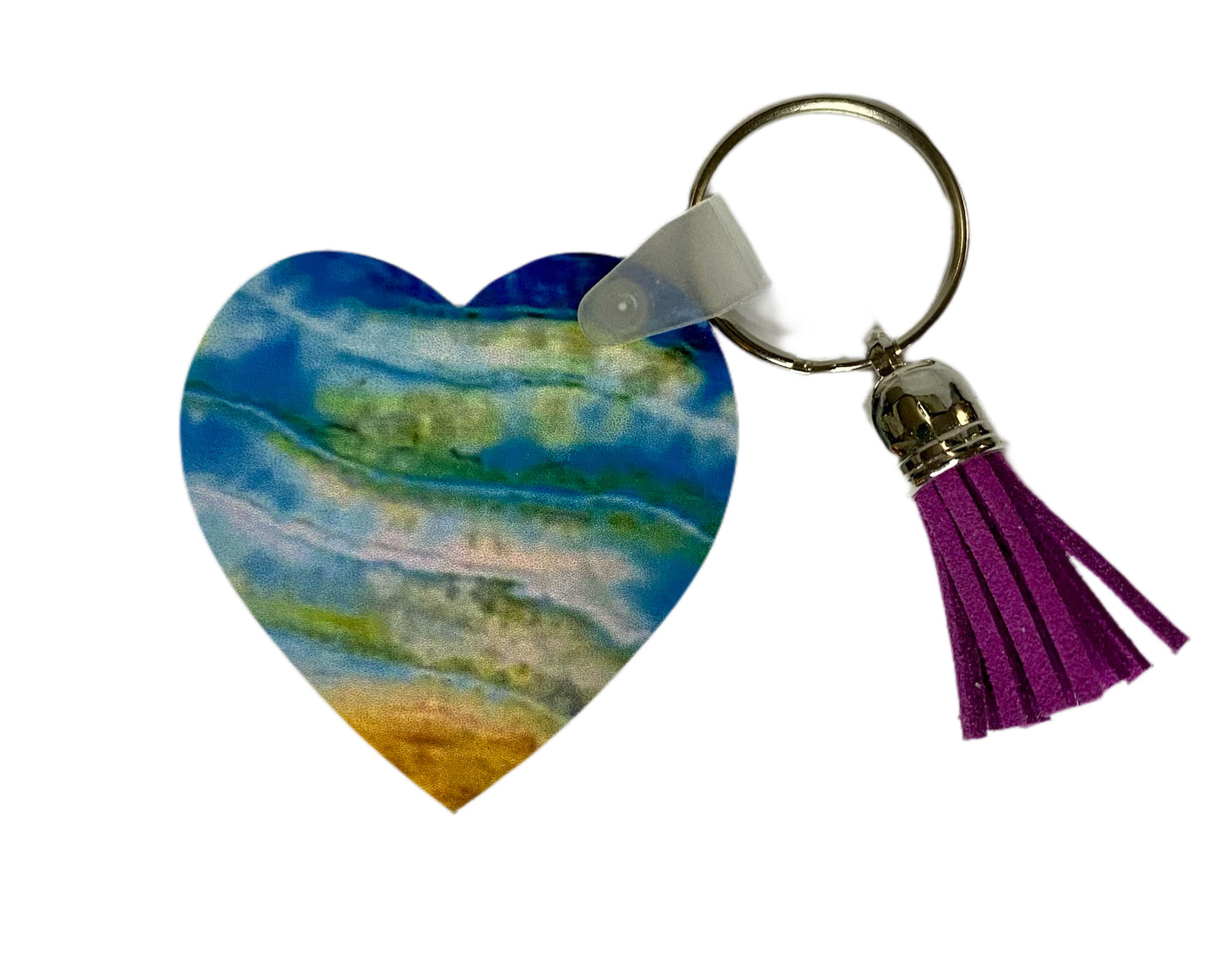 Heart Addy's design keychain tie dye
