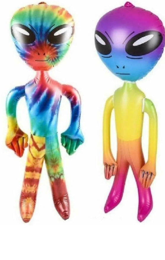 Smaller Jamie the Tie-Dyed Alien!  - you choose rainbow or tie-dye 36”