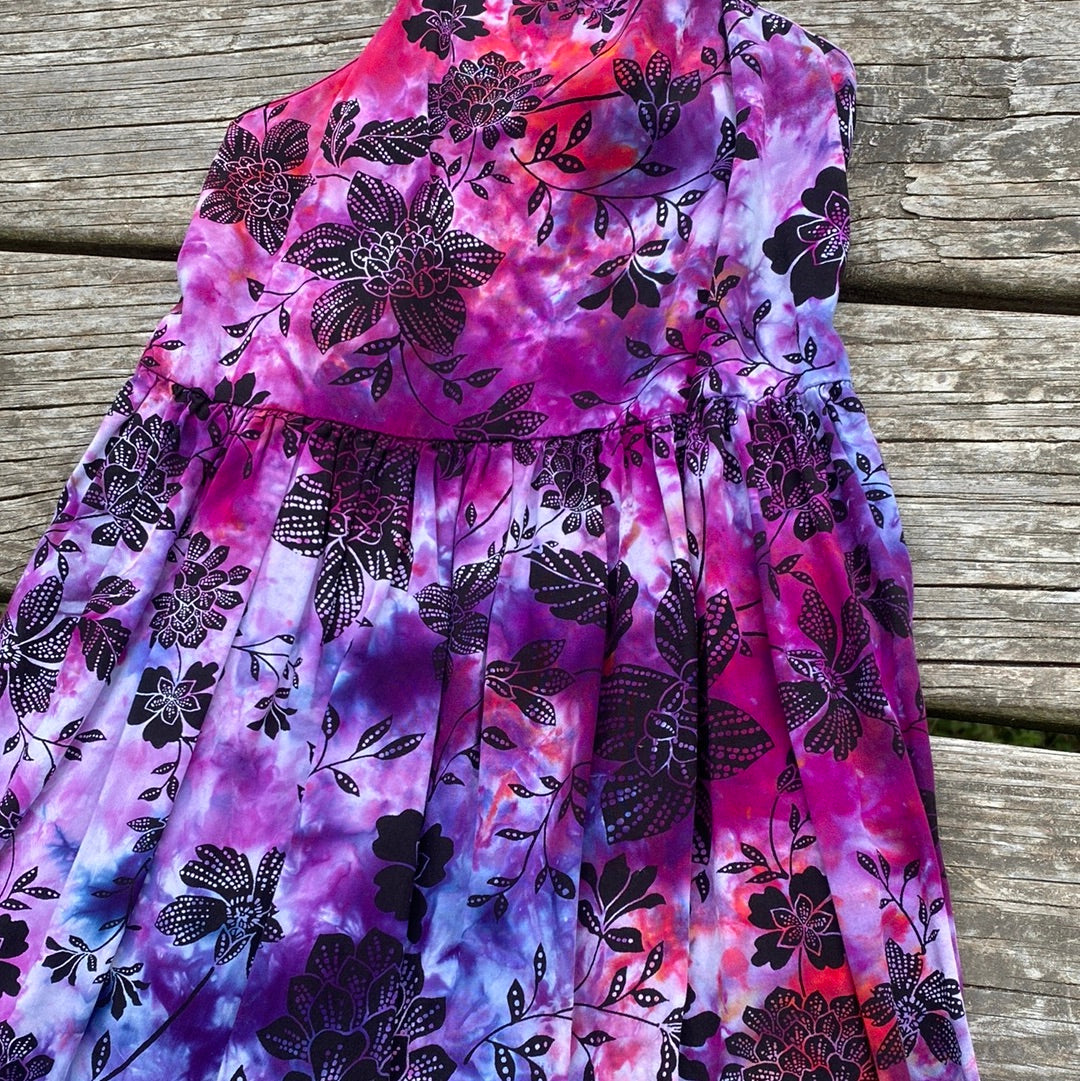The children's place 5/6 small rayon flowers girls youth purples pinks