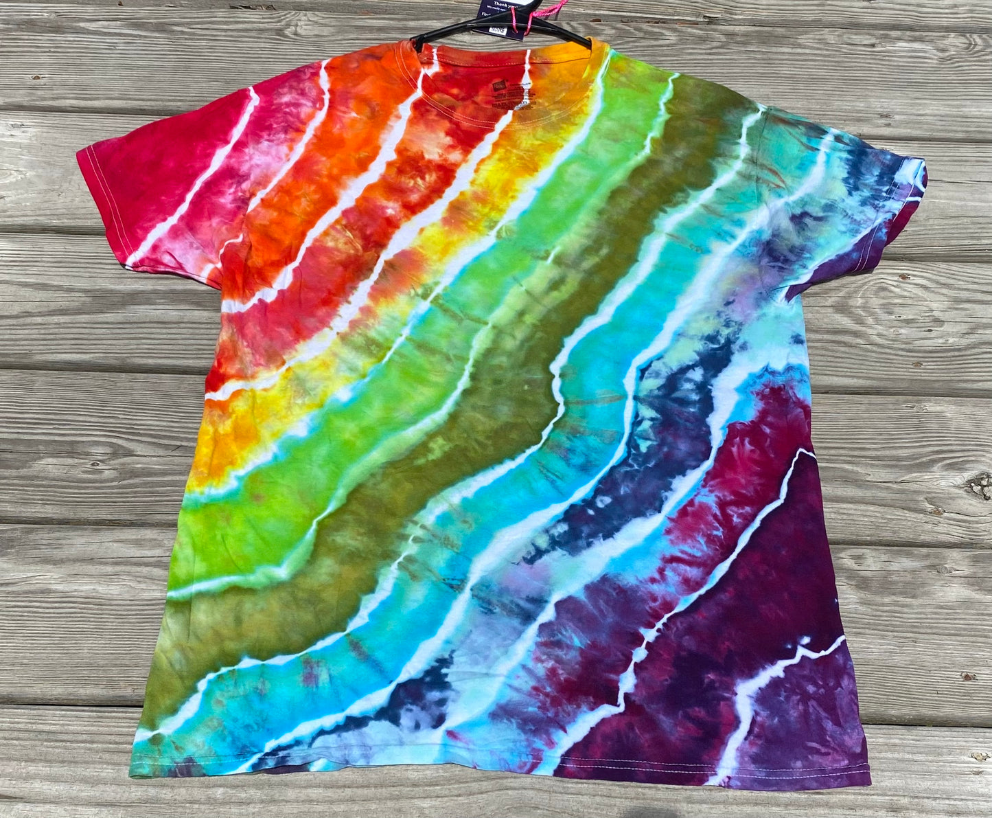 Any Size Unisex Sizing "40 Color" Design Rainbow Ice Dye Baby, Toddler, Youth and Adult Sizes!