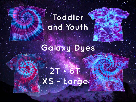 Galaxy T-Shirt Toddler and Youth Sizes Ice or Liquid Dyed - Your Choice!