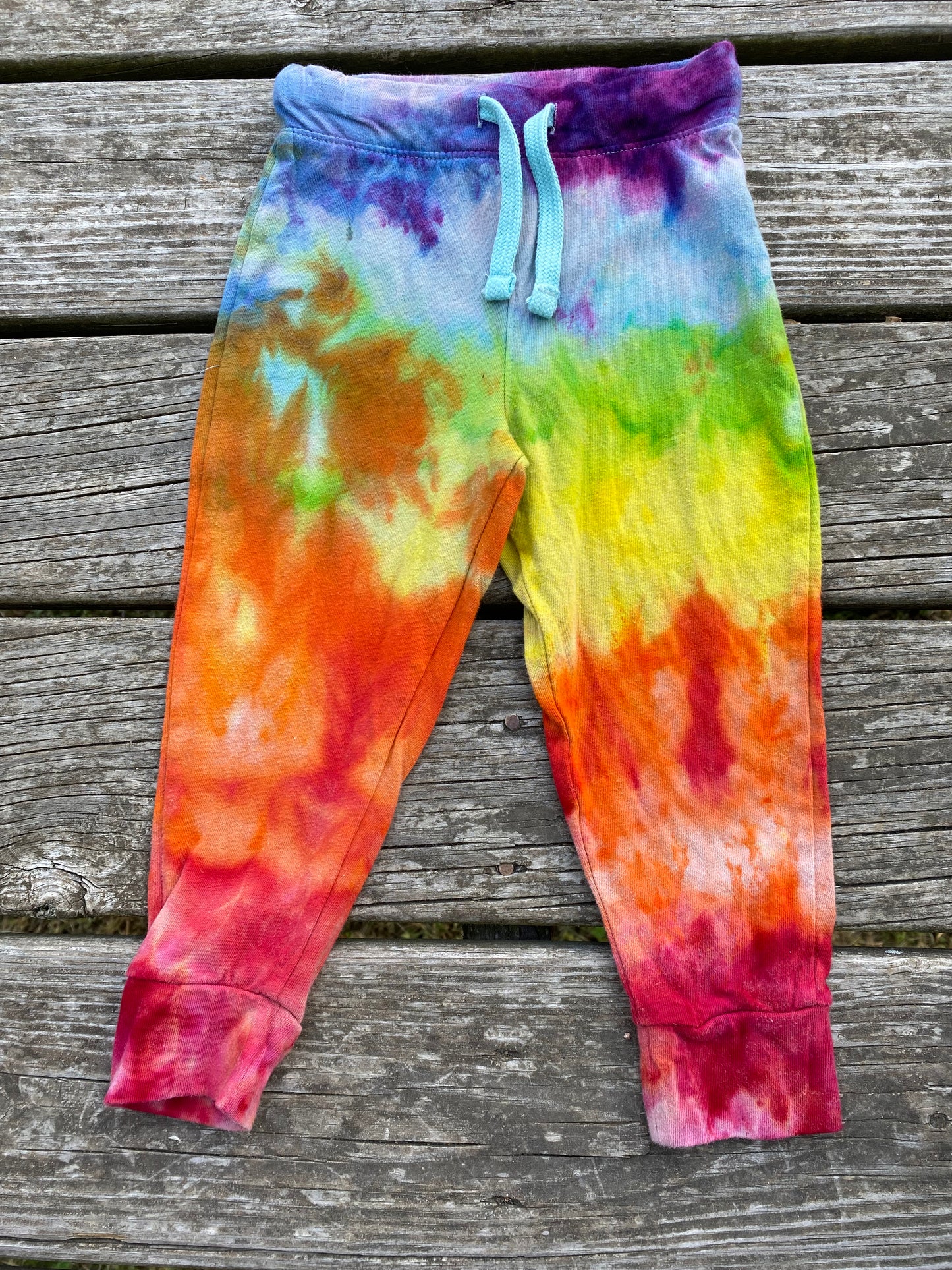 2t old navy cotton pants rainbow