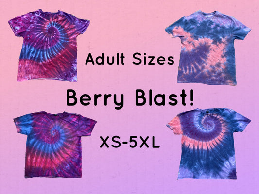 Berry Blast! T-Shirt Adult Sizes Ice, Muck or Liquid Dyed - Your Choice!