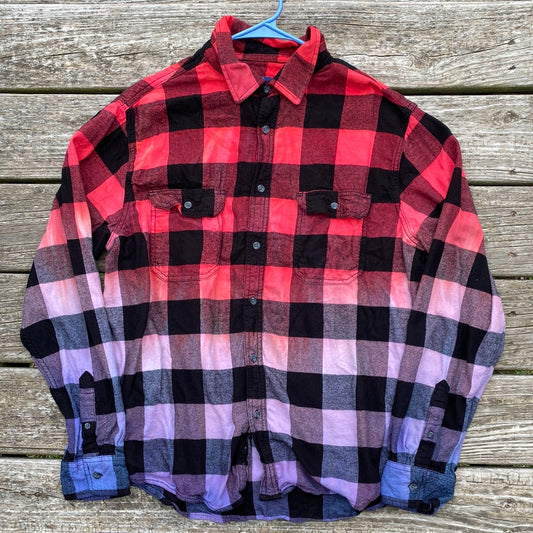 Xl adult flannel pinks and purples