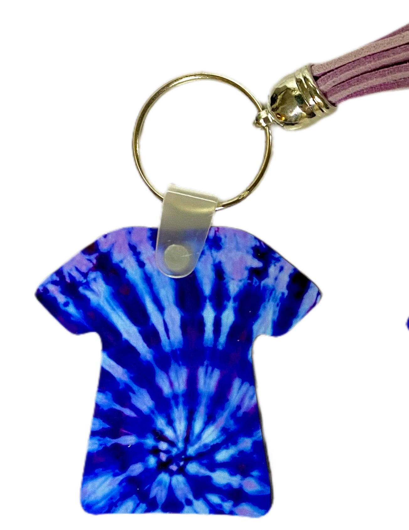 Tie dye T-shirt keychains