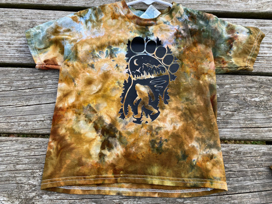 4t delta sasquatch big foot camo woodland inspired ice dye shirt