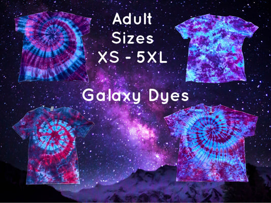 Galaxy Ice Dyed T-Shirt Adult Sizes - Your Choice of design!