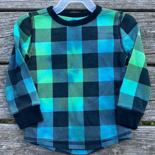 18-24 old navy thermal (green blue)