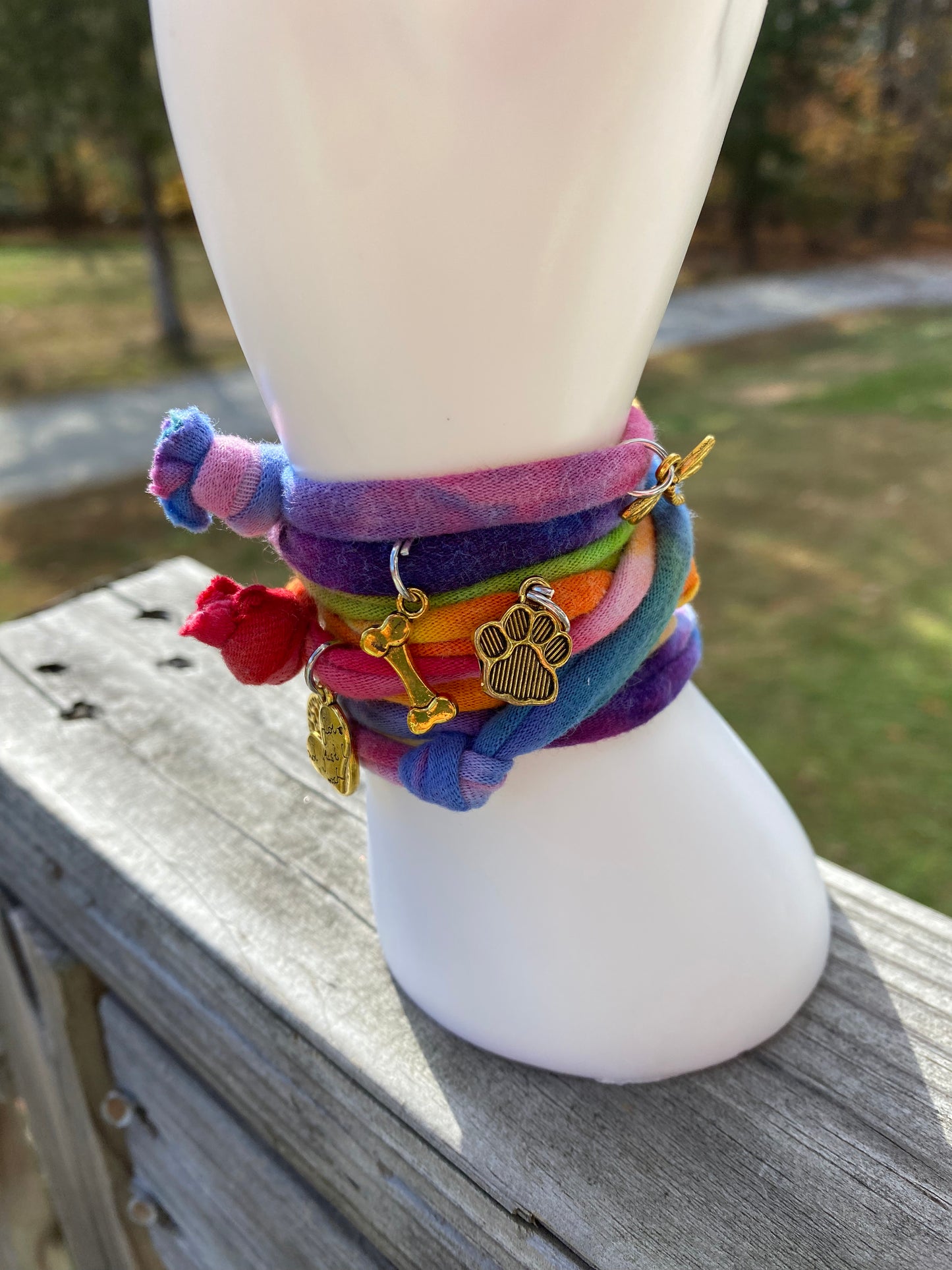 Woof! Natural Wraps - Charm Bracelet, anklet and more! Beautiful and unique! You choose!