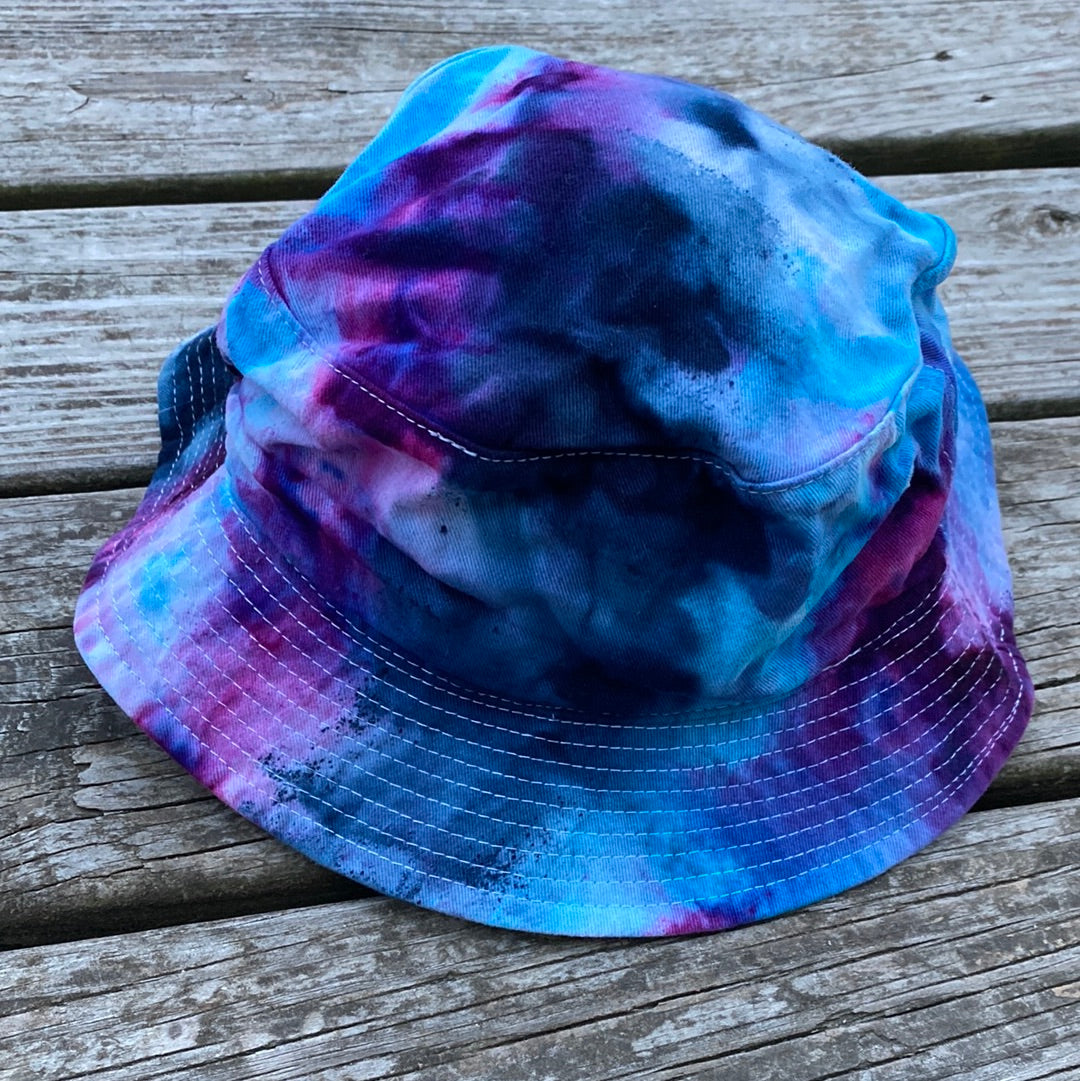 Adult sized Bucket hat cap blue purple