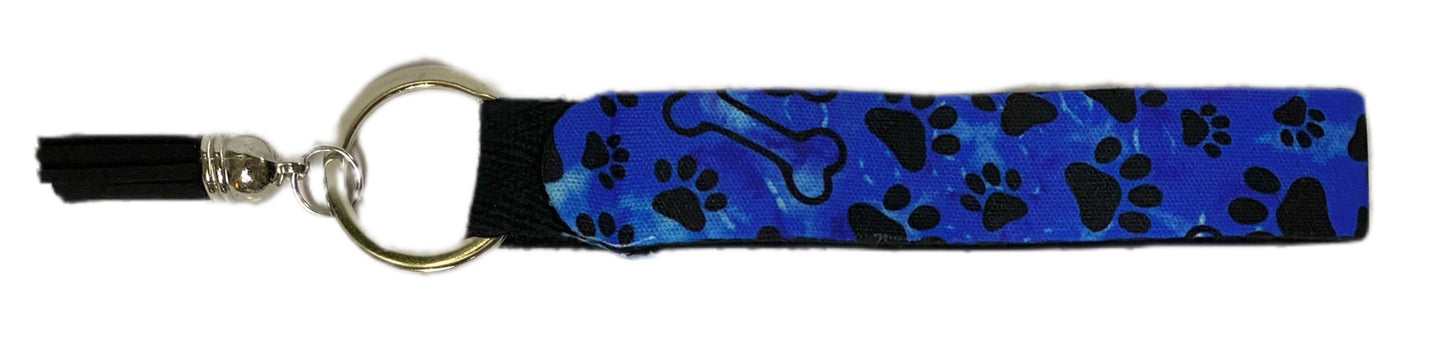 Dog themed Addy’s Tie dye designs wristlet keychains - You choose
