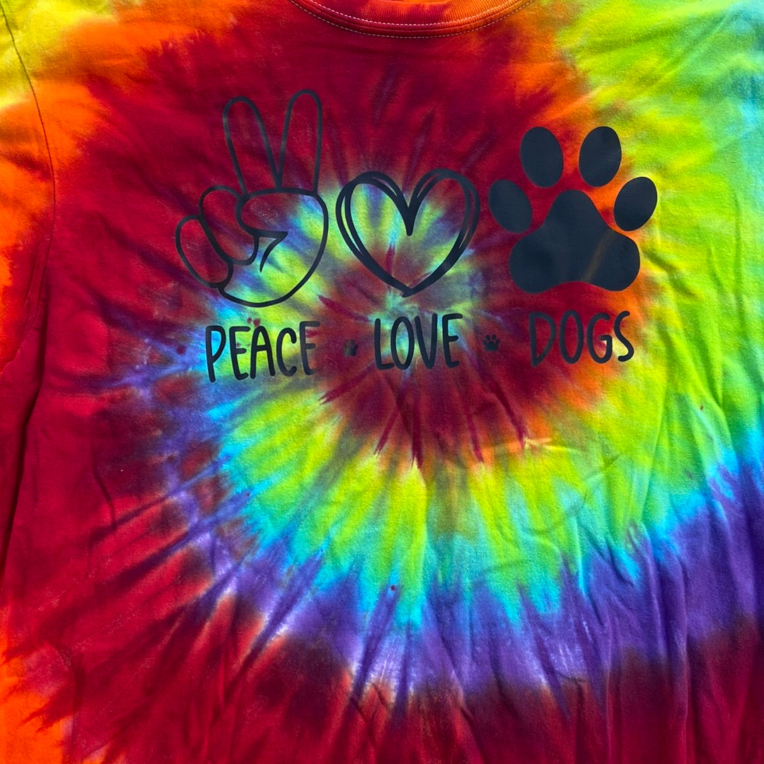 George large peace love dogs rainbow spiral