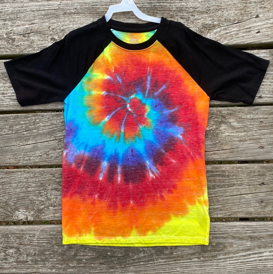 Wonder nation large (10/12) rainbow spiral youth shirt