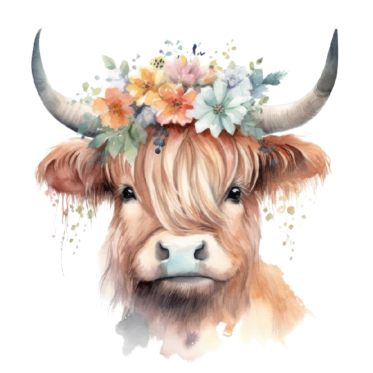 Step 2: Pick Your Print! Highland Cow