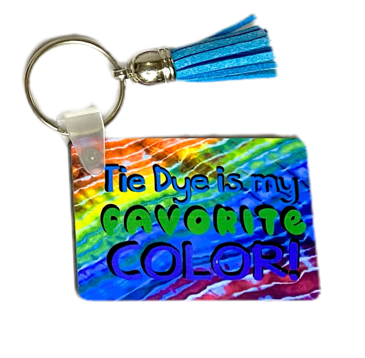 Tie Dye is my favorite color! keychains with Addy's designs - your choice