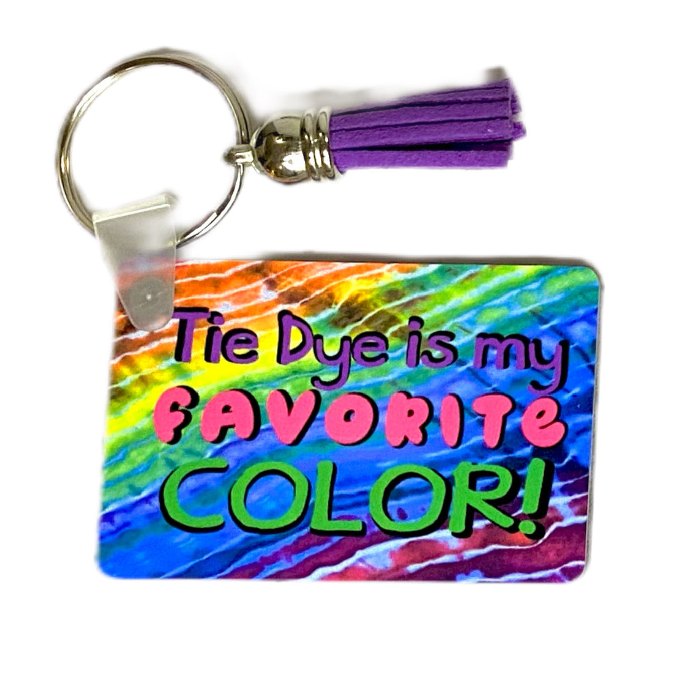 Tie Dye is my favorite color! keychains with Addy's designs - your choice