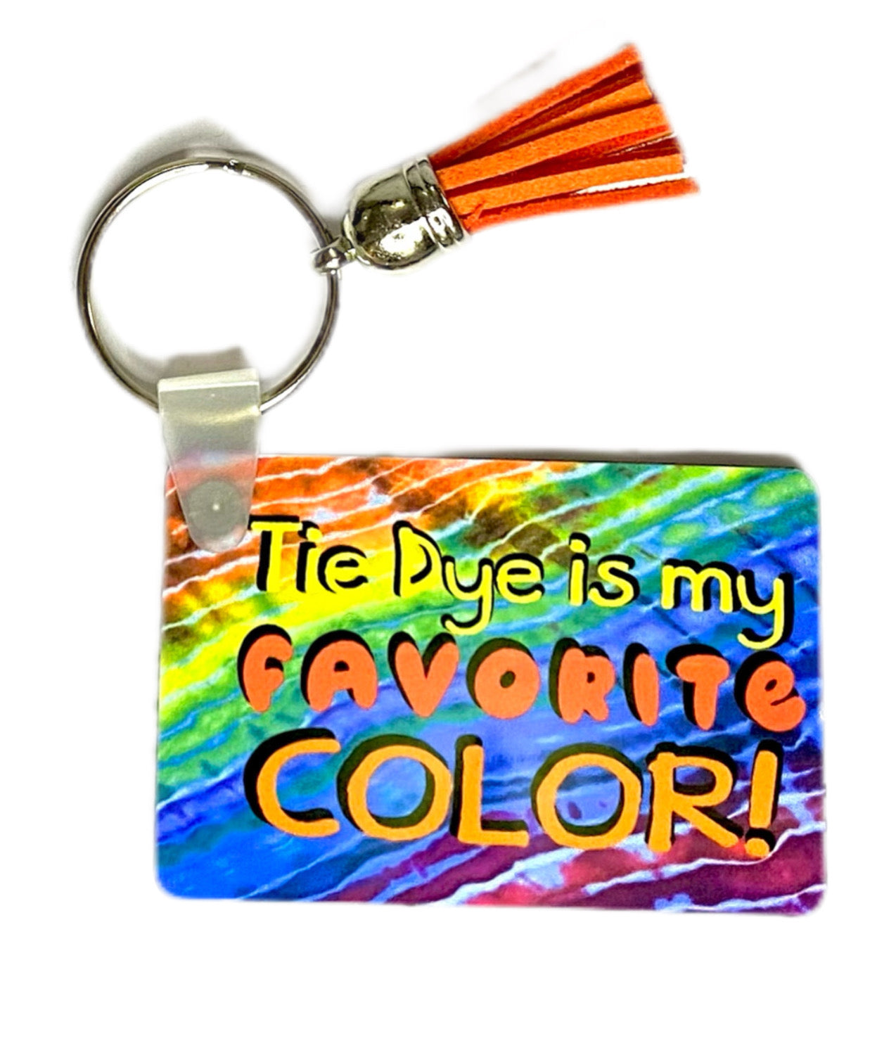 Tie Dye is my favorite color! keychains with Addy's designs - your choice