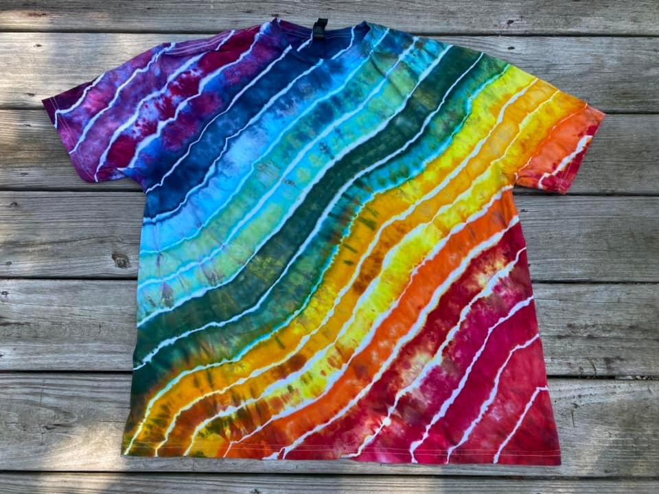 Any Size Unisex Sizing "40 Color" Design Rainbow Ice Dye Baby, Toddler, Youth and Adult Sizes!