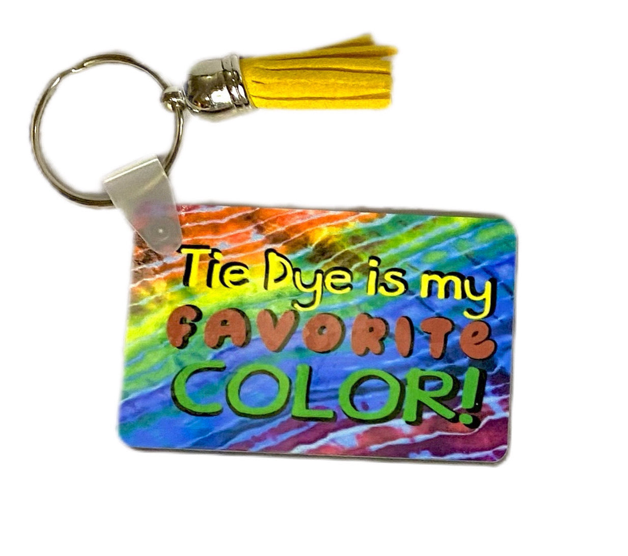 Tie Dye is my favorite color! keychains with Addy's designs - your choice