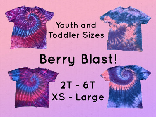 Berry Blast! T-Shirt Toddler and Youth Sizes Ice, Muck or Liquid Dyed - Your Choice!