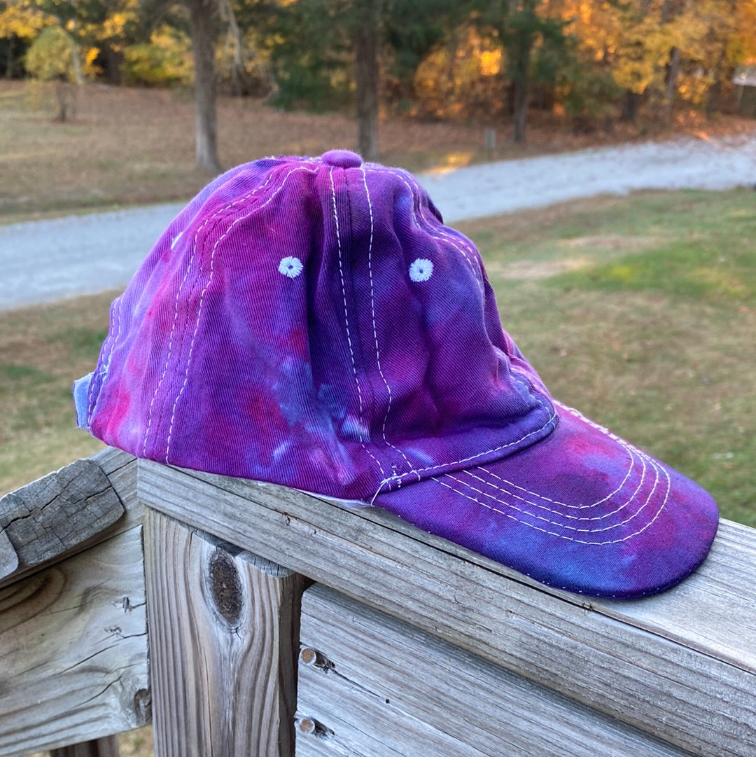 Toddler hat blue and purple