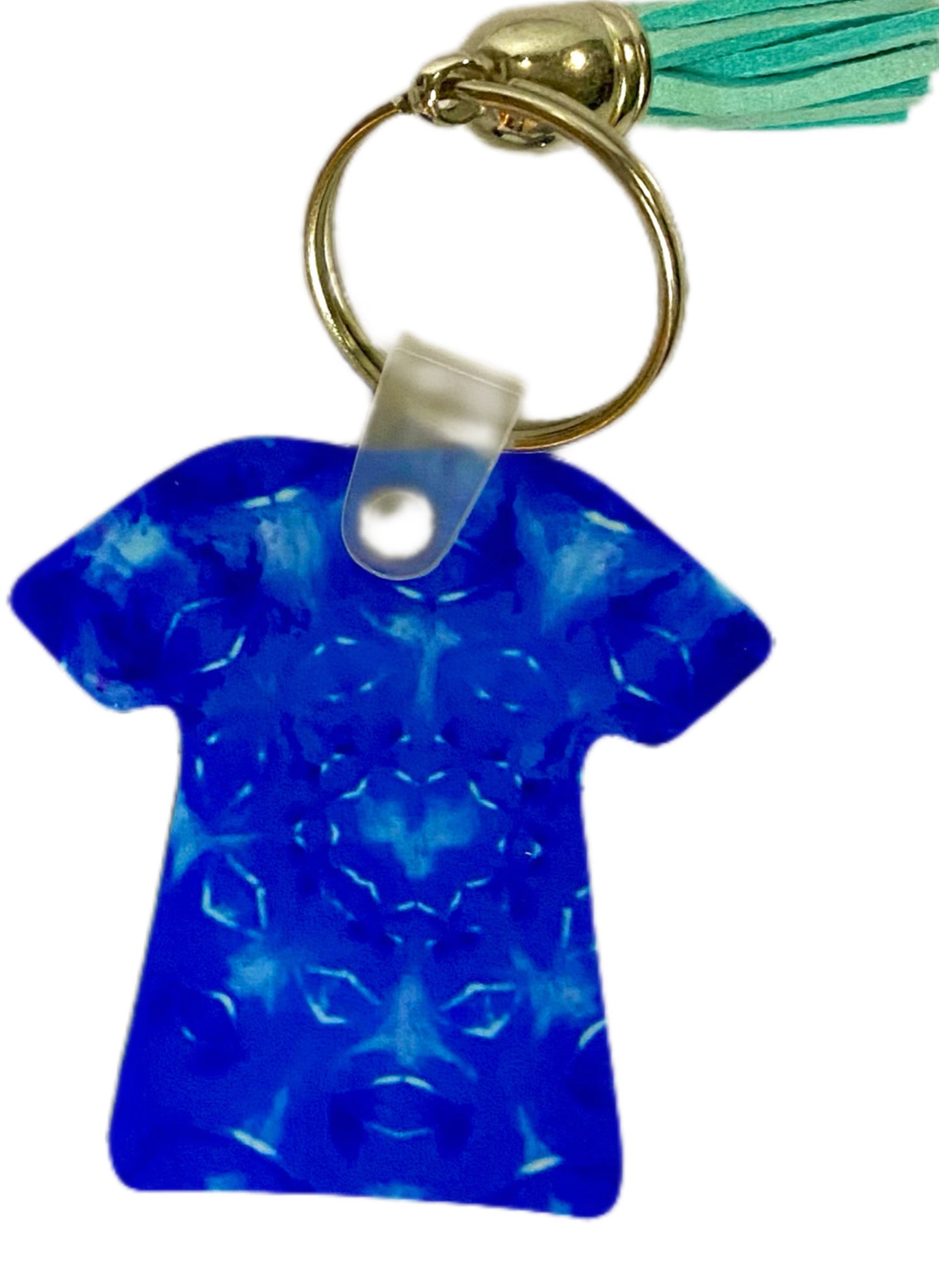 Tie dye T-shirt keychains