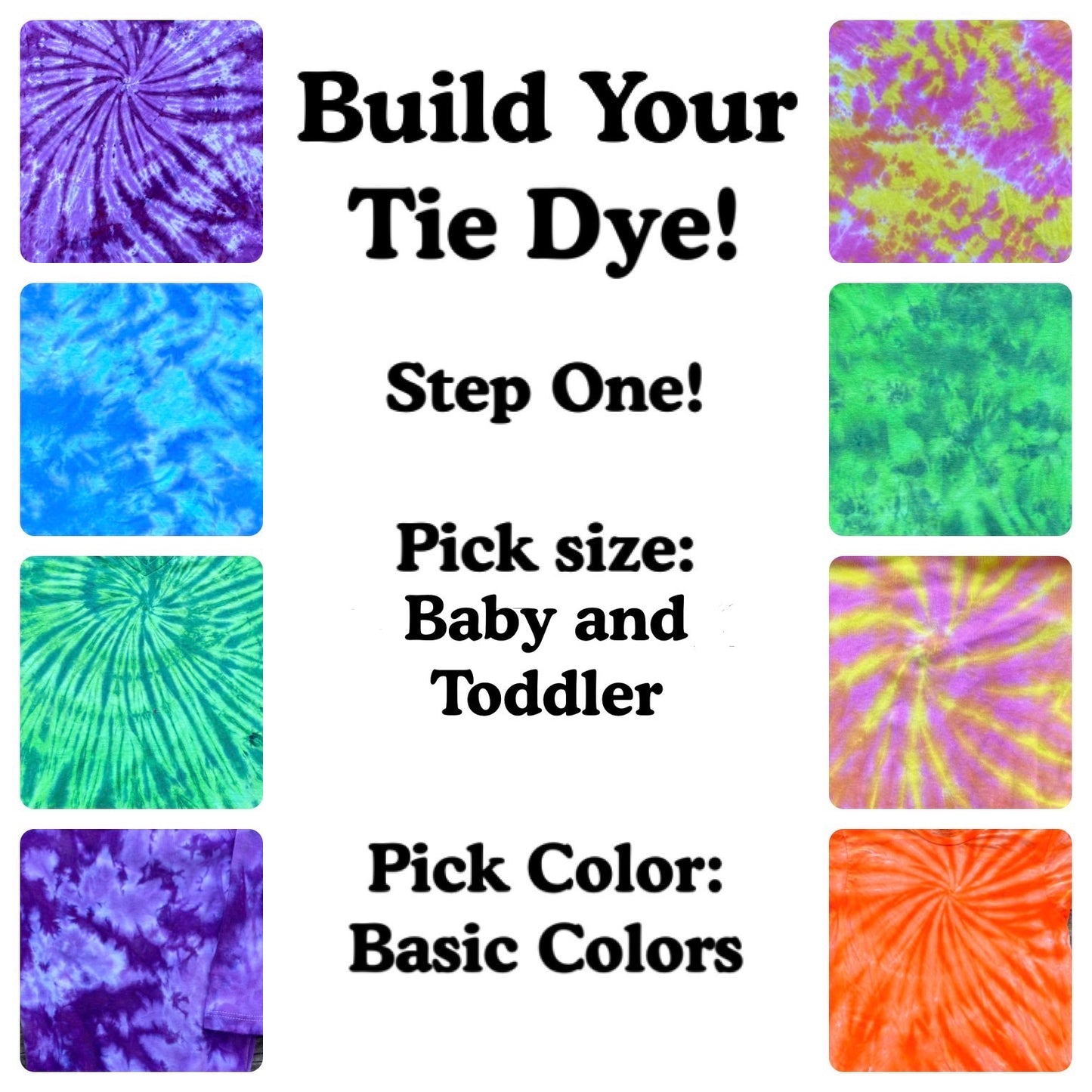 Step One: Pick Your Shirt! Basic Colors Baby and Toddler T-Shirts